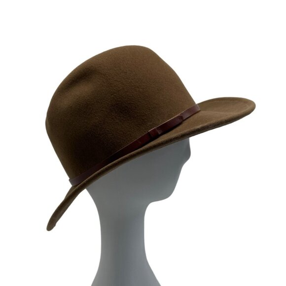 Summer Rules Unisex Brown Wool Lite Felt Western Hat Sz M - Picture 2 of 9